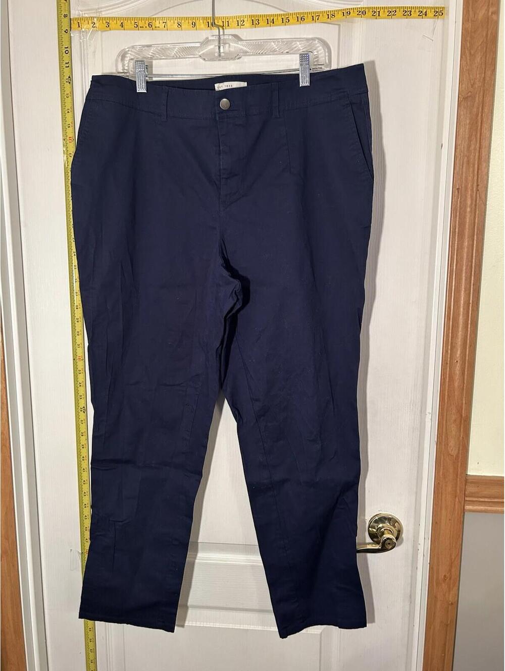 Cato Women's Straight Leg Dress Pants Size 18 Blue